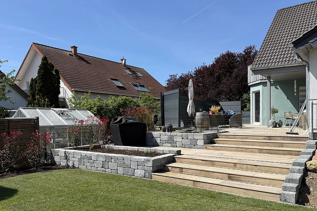 Gartengestaltung Ackermann / Lukas Strauch, Gimbsheim - Treppenanlagen